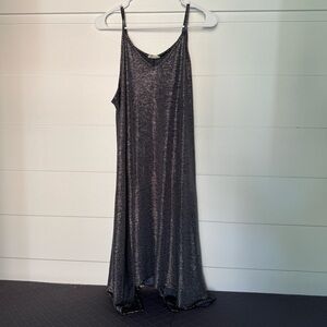 Pinc Metallic Black Dress, Women’s 2X